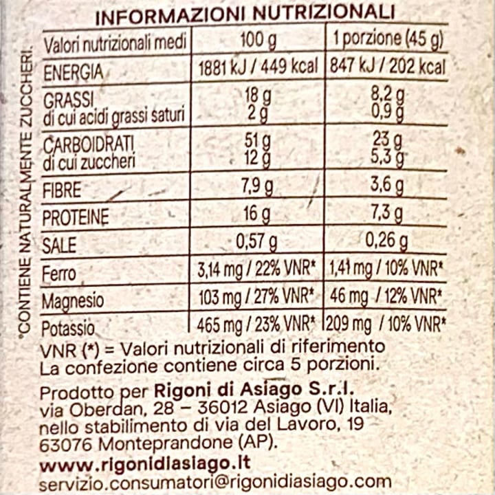photo of Rigoni di Asiago Natù granola mandorle e nocciole shared by @marabasso on  15 Sep 2025 - review