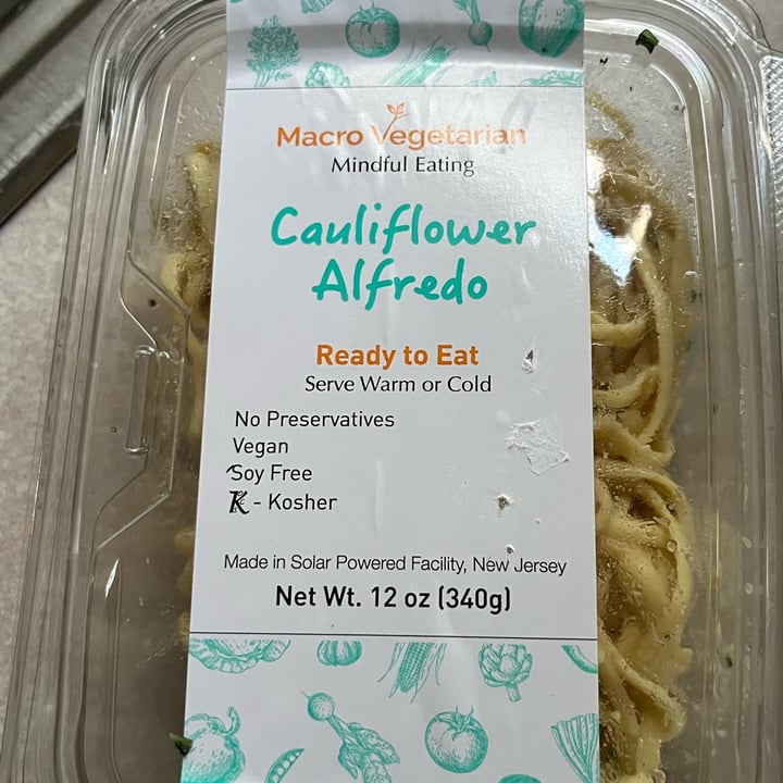 photo of Macro Vegetarian Cauliflower Alfredo shared by @gardensoul on  07 May 2024 - review