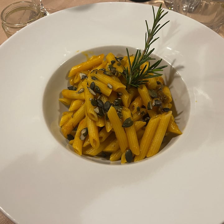 photo of Agriturismo Agrimania penne rigate zucca e funghi shared by @aldoveg on  01 Nov 2023 - review