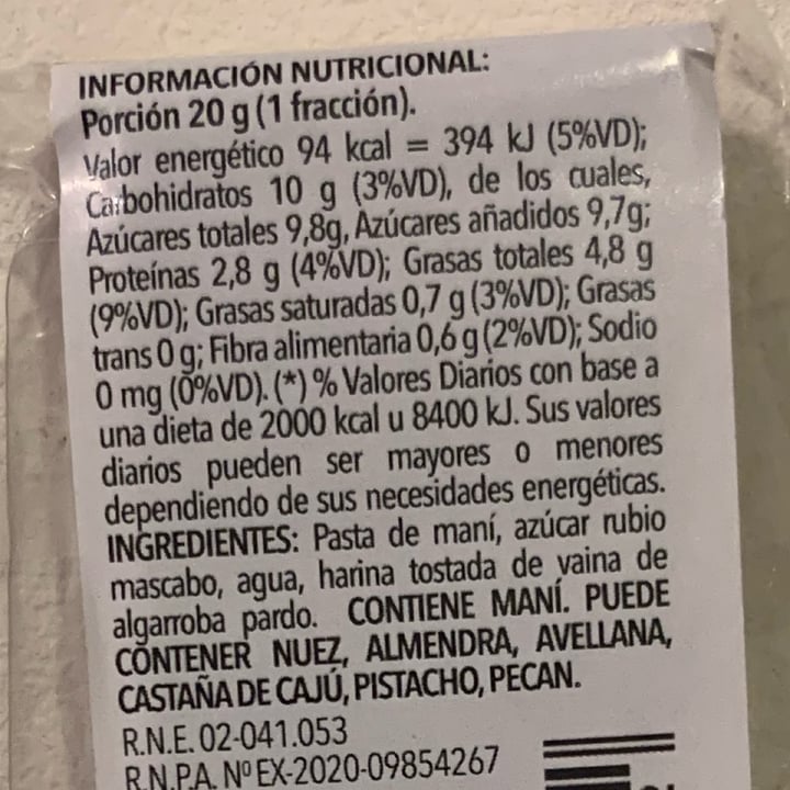 photo of Pachamani Postre a base de pasta de mani, azucar rubio mascabo y harina de algarroba shared by @sechague on  30 Aug 2025 - review