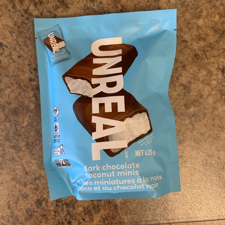photo of UNREAL Dark chocolate coconut minis shared by @louisg on  04 May 2024 - review