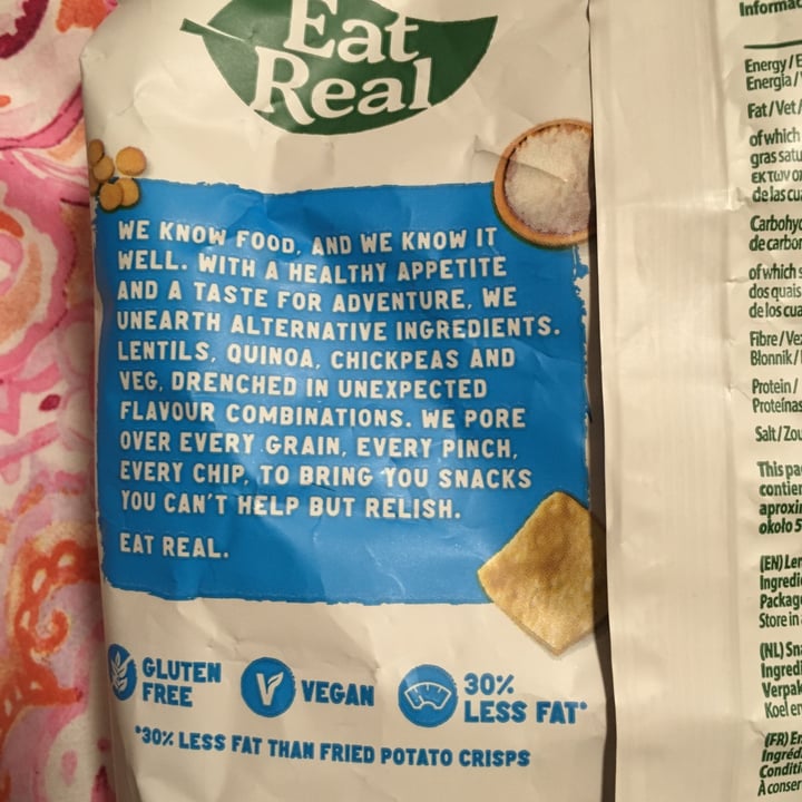 photo of Eat Real lentil chips Salted shared by @salsedine on  27 Apr 2024 - review