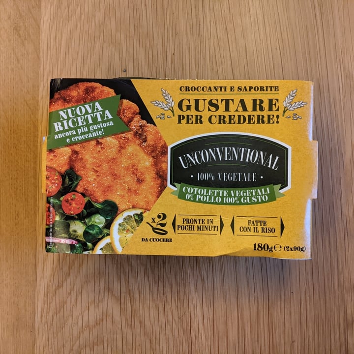 photo of Unconventional Cotolette Vegetali 0% Pollo 100% Gusto shared by @jofish74 on  04 Apr 2024 - review