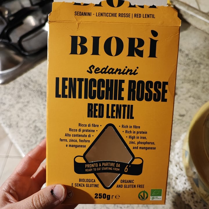 photo of Biori Biori' Sedanini di Lenticchie Rosse Bio shared by @atlantis on  16 Feb 2024 - review