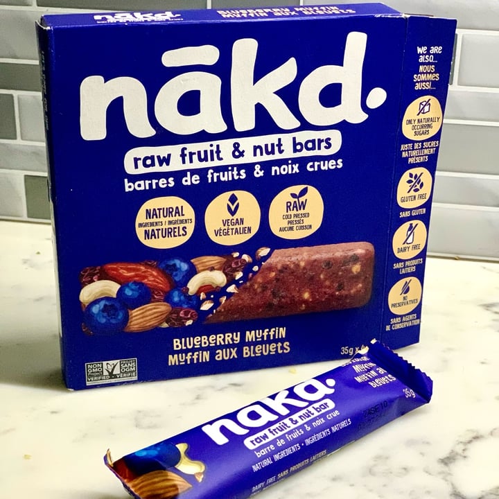 photo of Nākd. Blueberry Muffin shared by @veganvanman on  08 May 2024 - review