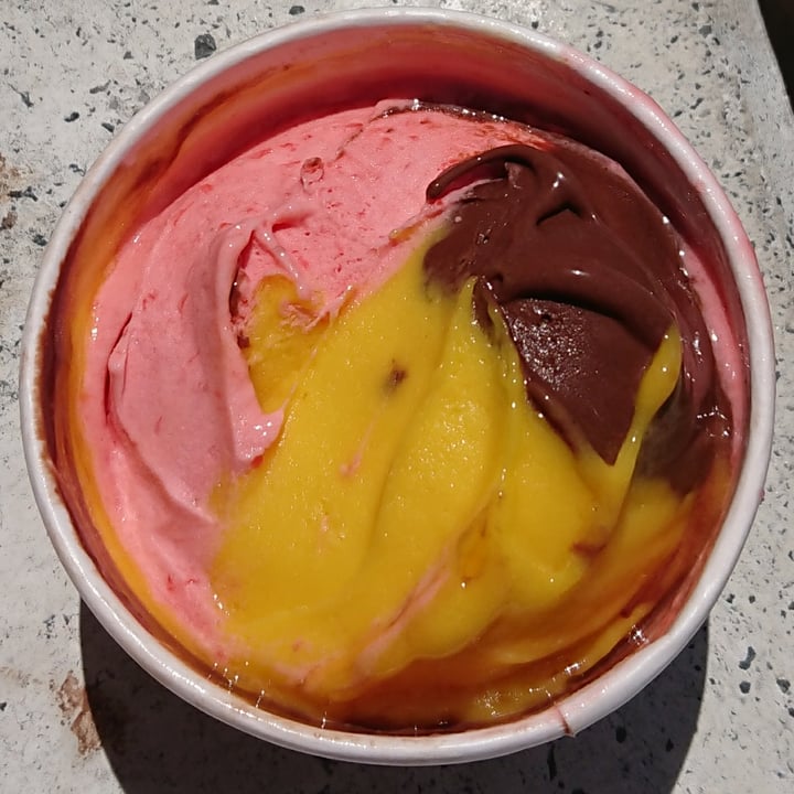 photo of Heladería Ambrosia Mango, Fresa, Chocolate Negro 70 % shared by @4allthehorses on  24 Apr 2024 - review