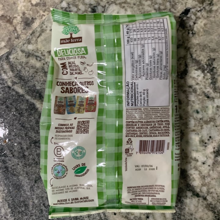 photo of Mãe Terra Granola Fruts & Mel Vegano shared by @vimauro on  14 Sep 2025 - review