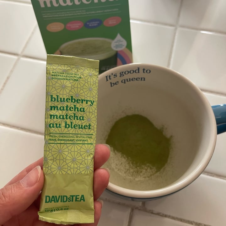 photo of DAVIDsTEA blueberry matcha drink mix shared by @ravenmychelle on  17 Sep 2023 - review