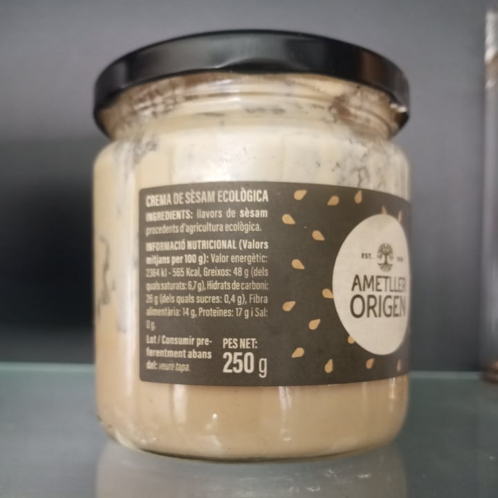 photo of Ametller Origen tahini shared by @lorriols on  04 Sep 2025 - review