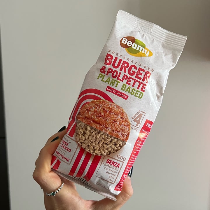 photo of Beamy preparato per burger e polpette plant based al gusto manzo shared by @fedebonny on  10 Dec 2024 - review