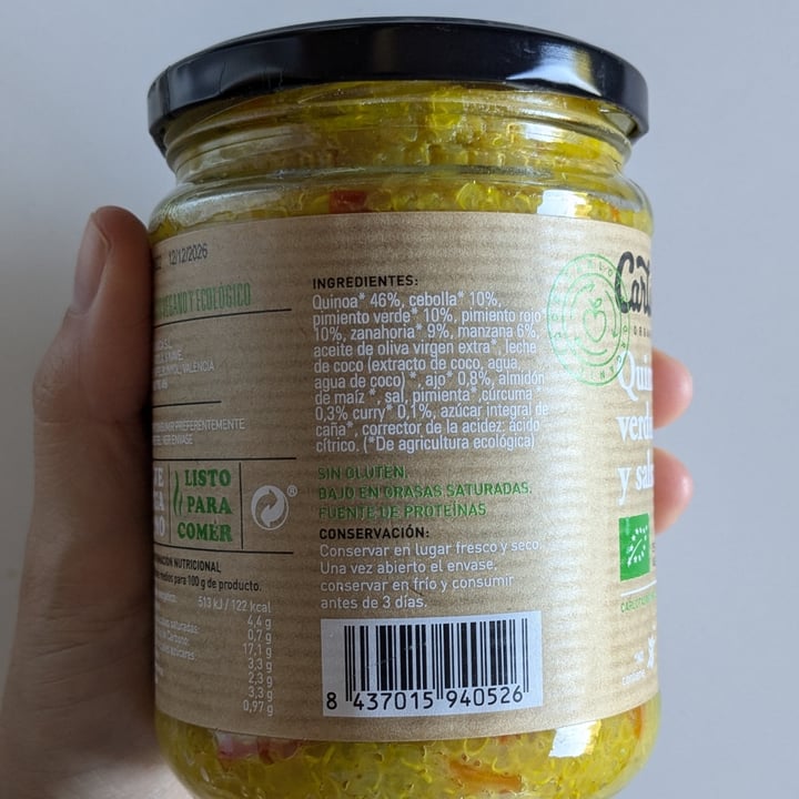 photo of Carlota Organic Quinoa con Verduras, Cúrcuma y Salsa Curry shared by @maganavarro on  03 Sep 2024 - review