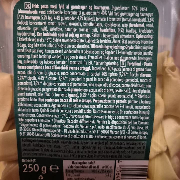 photo of Vemondo vegan tortelloni shared by @tomma97 on  07 May 2025 - review