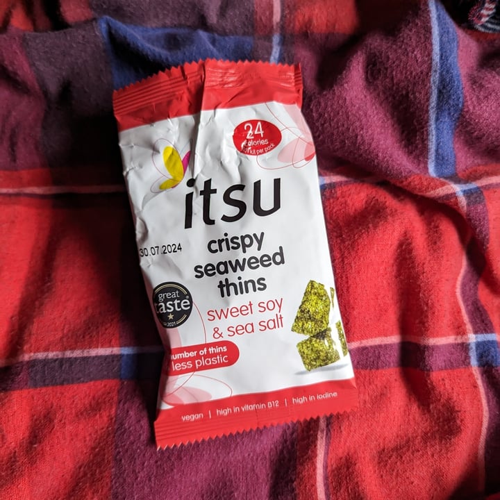 photo of itsu Crispy Seaweed Thins Sweet Soy & Sea Salt shared by @katchan on  03 Dec 2023 - review