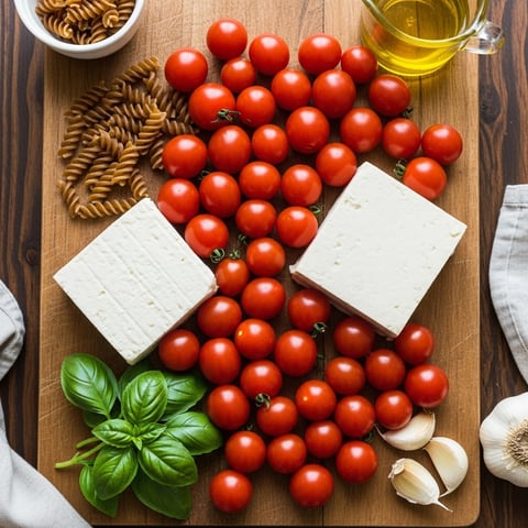 Easy One-Pot Baked Vegan Feta & Tofu Pasta: Quick & Dairy-Free Weeknight Dinner (Gluten-Free Option)