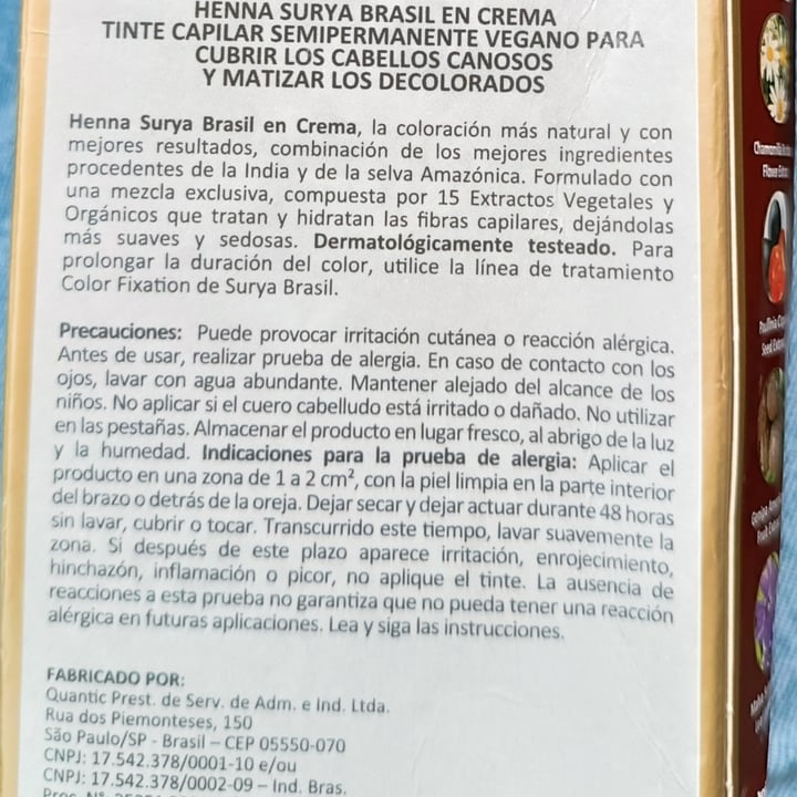 photo of Henna creme Surya Coloração em creme Surya shared by @tgargur on  12 Jul 2025 - review