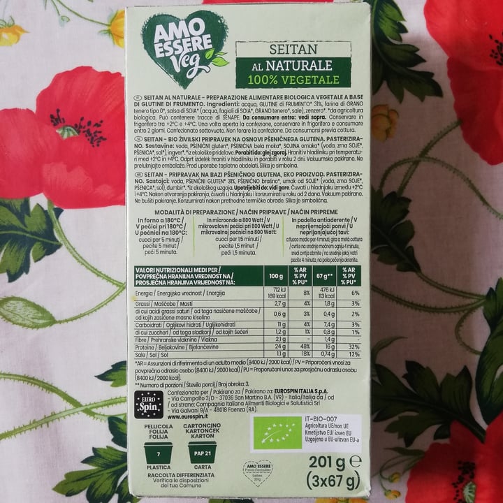 photo of Amo Essere Veg seitan al naturale shared by @callmeancy on  30 Jun 2025 - review