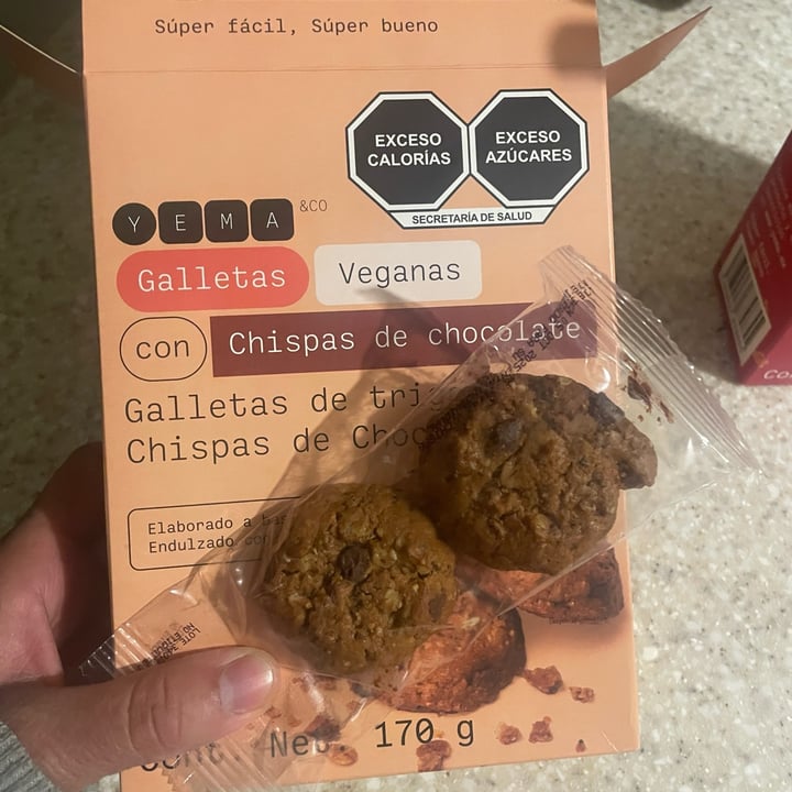 photo of YEMA Galletas veganas con chispas de chocolate shared by @veganads on  13 Feb 2025 - review