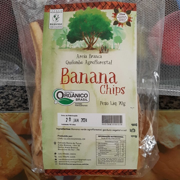 photo of Areia Branca * Quilombo Agroflorestal Banana Chips shared by @suelipacoutinho on  05 Feb 2024 - review