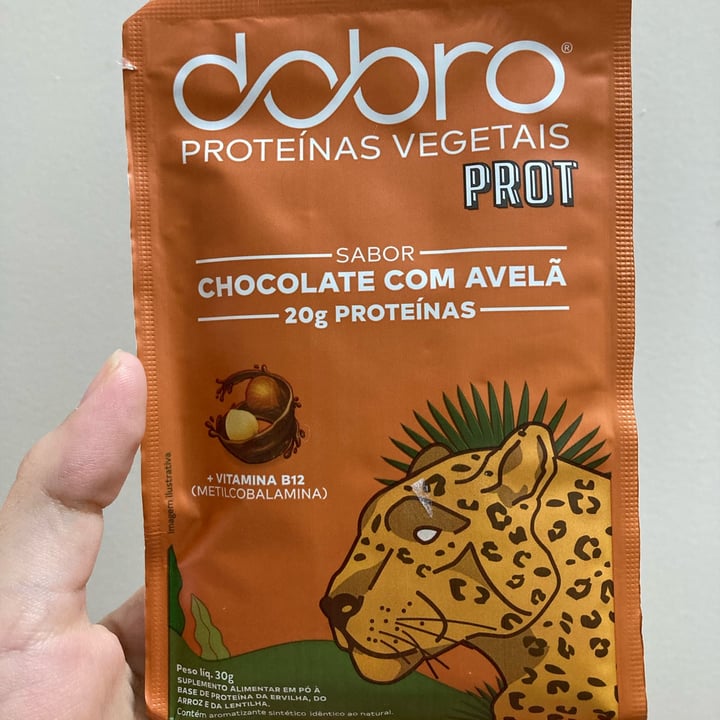 photo of Dobro Proteína vegetal sabor chocolate com avelã shared by @nandop on  02 May 2024 - review