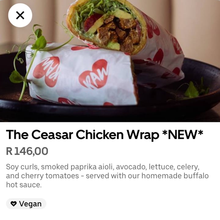 photo of Scheckter's RAW Cape Quarter Caesar Chicken Wrap shared by @rushisushi7 on  15 Jan 2024 - review