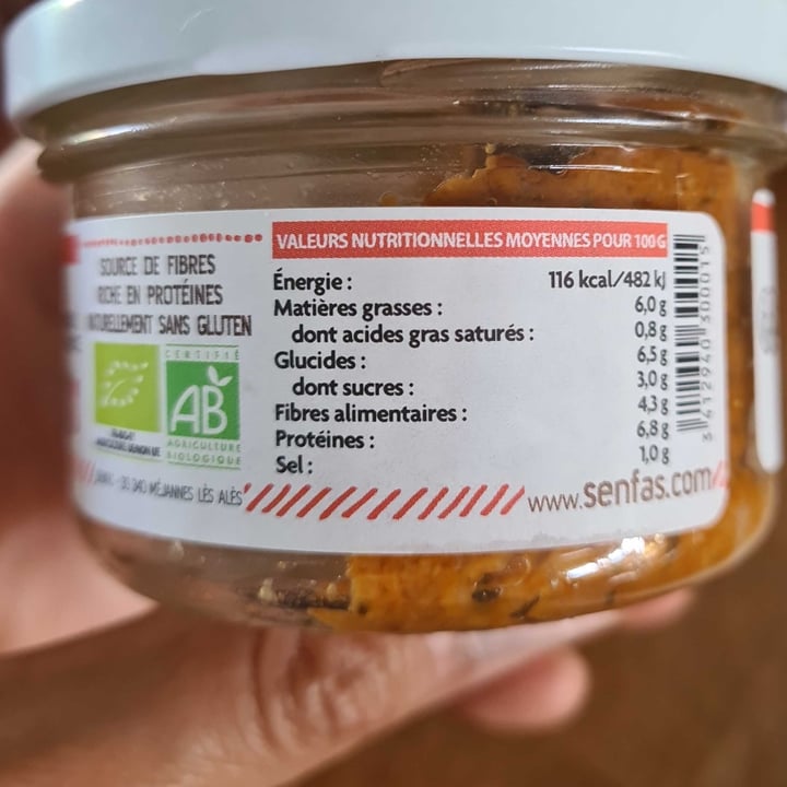 photo of Senfas Rillettes végétales, tomate et céleri shared by @wildbird on  11 May 2024 - review