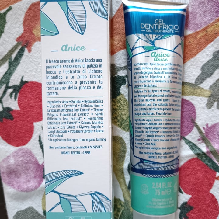 photo of Officina naturae Gel Dentifricio Anice (Anise) shared by @nospecismo on  07 May 2025 - review