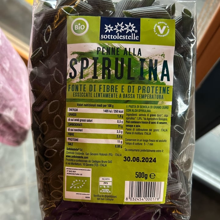 photo of Sottolestelle penne alla spirulina shared by @valycip on  20 Jan 2024 - review