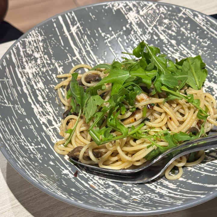 photo of iVegan Mushroom Aglio Olio shared by @vegan-ravana on  14 Dec 2024 - review