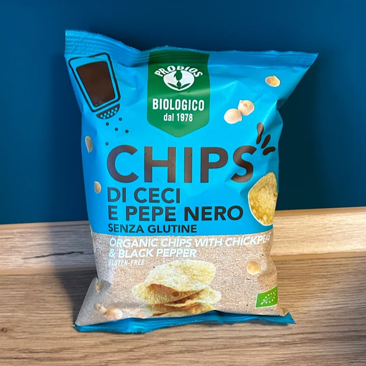 photo of Probios Chips di ceci e pepe nero shared by @annaberger on  09 May 2024 - review