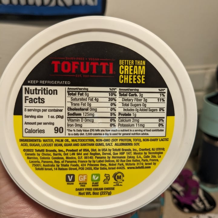 photo of Tofutti Better Than Cream Cheese shared by @starladear33 on  22 Apr 2024 - review
