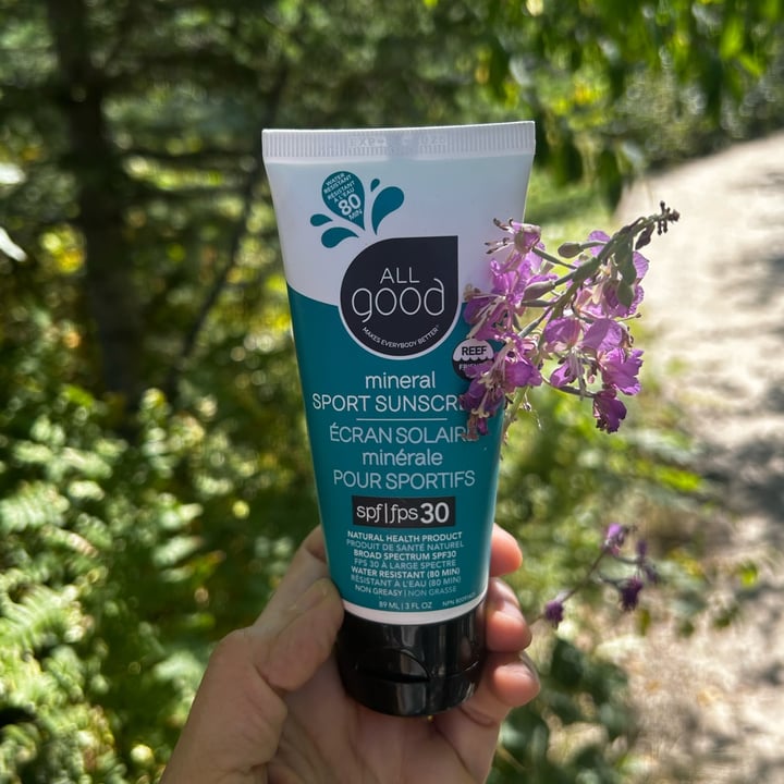 photo of All Good Mineral Sport Sunscreen shared by @maryanarch on  13 Aug 2025 - review