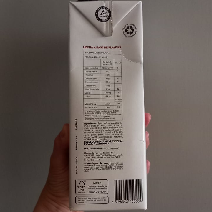 photo of NotCo Not milk chocolate shared by @-fa on  28 May 2024 - review