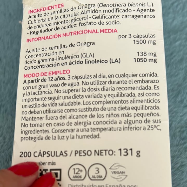 photo of Arkopharma aceite de onagra shared by @elyqs on  02 Sep 2025 - review