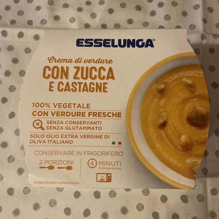 photo of  Esselunga Crema di Verdure con Zucca e Castagne shared by @elifrasca on  04 Nov 2023 - review