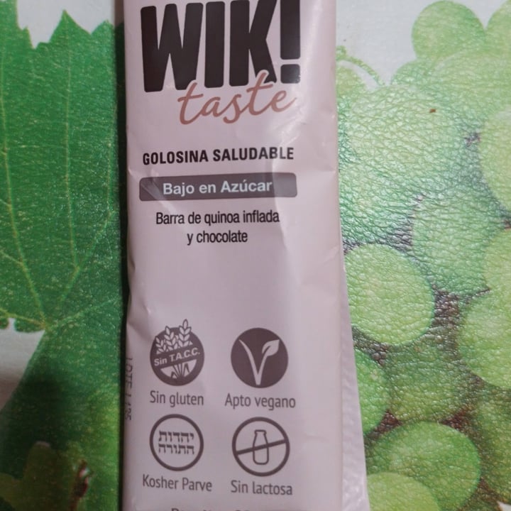 photo of Wik taste Barra De Quinoa shared by @vegananivel5 on  11 Oct 2023 - review