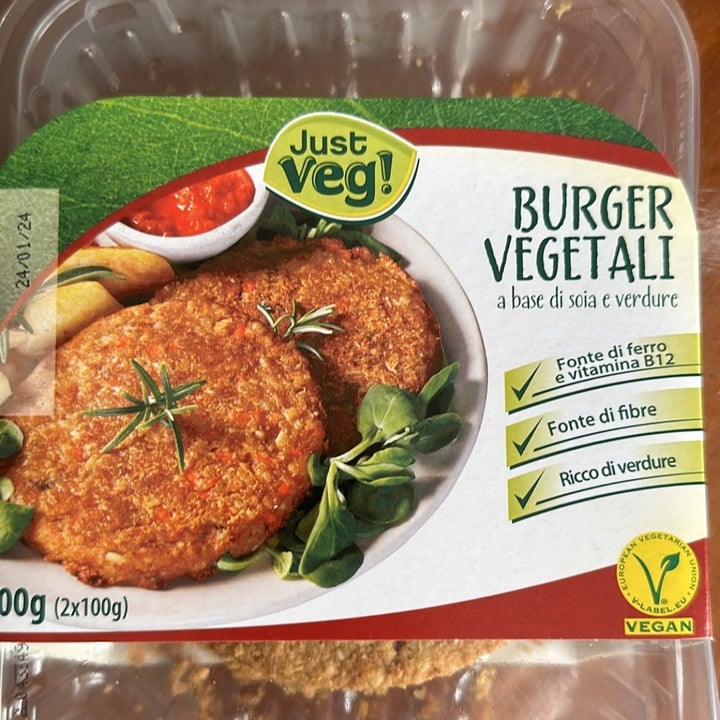 photo of Just Veg! (ALDI Italy) Burger Vegetali shared by @mockix on  14 Jan 2024 - review