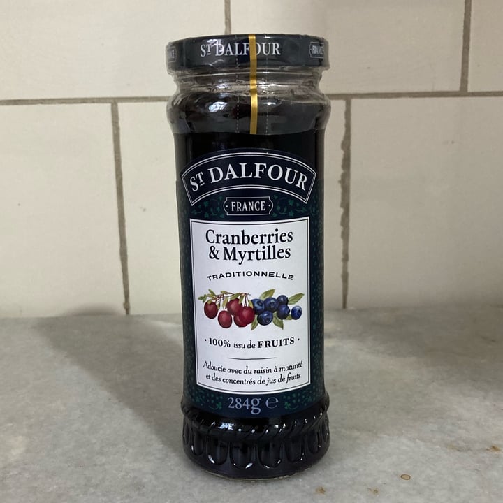 photo of St. Dalfour Confiture myrtilles crandberries shared by @roselidagua on  22 Apr 2024 - review