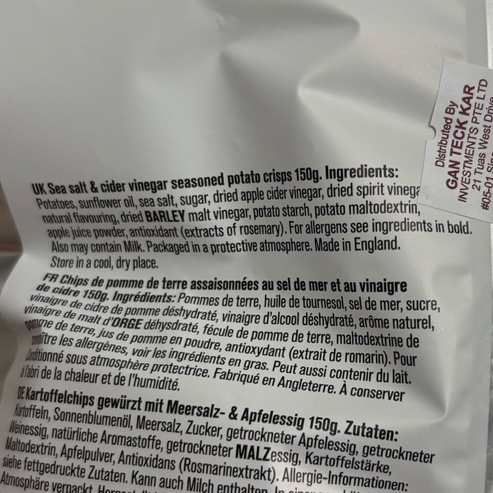 photo of Tyrrell's Sea salt & cider vinegar shared by @merlaw on  24 Sep 2025 - review