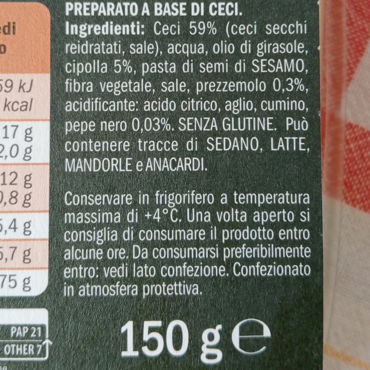 photo of Parma is Hummus crudo di ceci shared by @marta1977 on  27 Apr 2024 - review