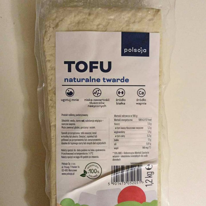 photo of Polsoja TOFU Naturalne Twarde shared by @tuzijulukohampsteria on  11 Feb 2024 - review