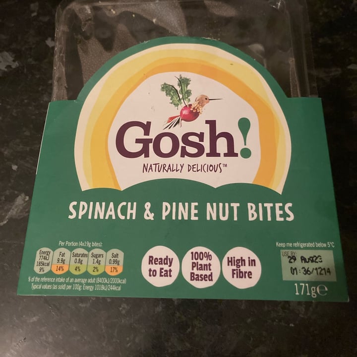 photo of Gosh! Spinach & Pine Nut BITES shared by @valedv on  17 Aug 2023 - review
