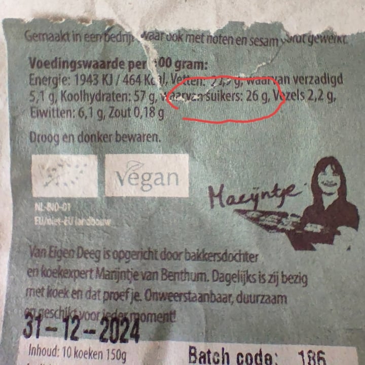 photo of Van Eigen Deeg Citroen maanzaad Koekjes shared by @angelveganix on  16 Aug 2024 - review