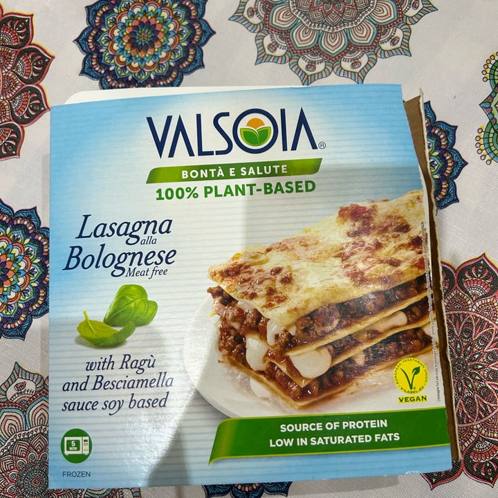 photo of Valsoia Lasagna Bolognese Meat Free shared by @estelapolar on  08 Apr 2024 - review