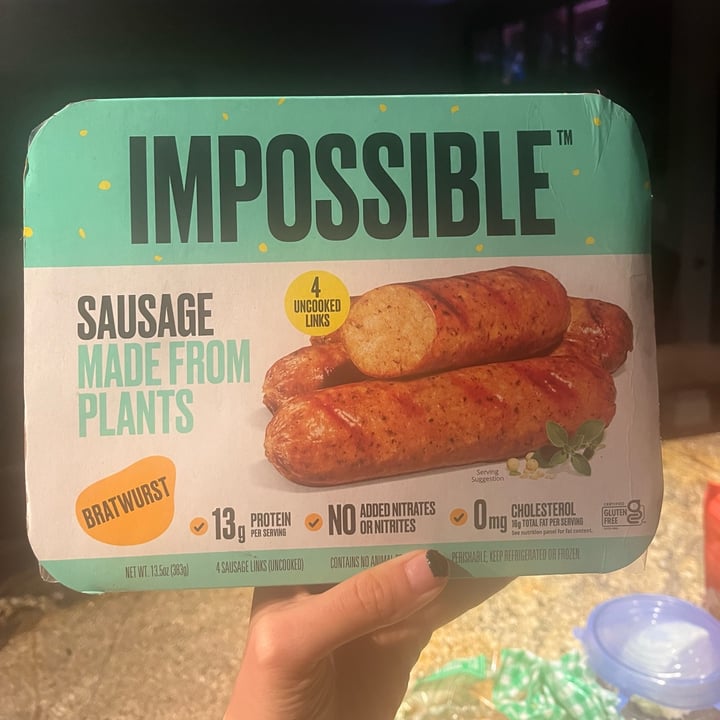 photo of Impossible Foods Impossible Sausage Bratwurst shared by @snowy27 on  06 Apr 2024 - review
