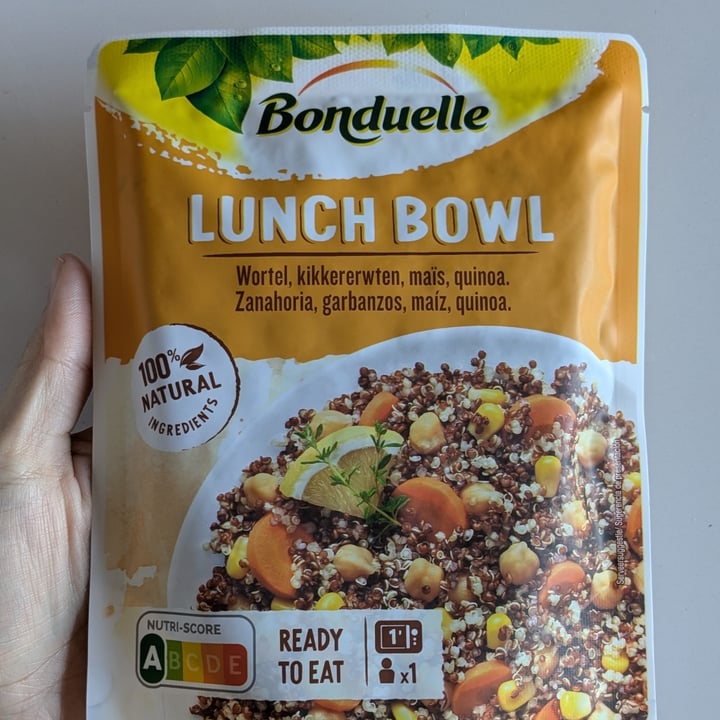photo of Bonduelle lunch bowl wortel, kikkererwten, mais, quinoa shared by @maganavarro on  03 Sep 2024 - review