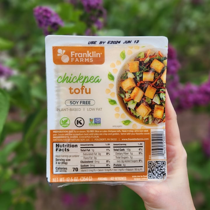 photo of Franklin Farms Chickpea Tofu shared by @rosieb33 on  13 May 2024 - review