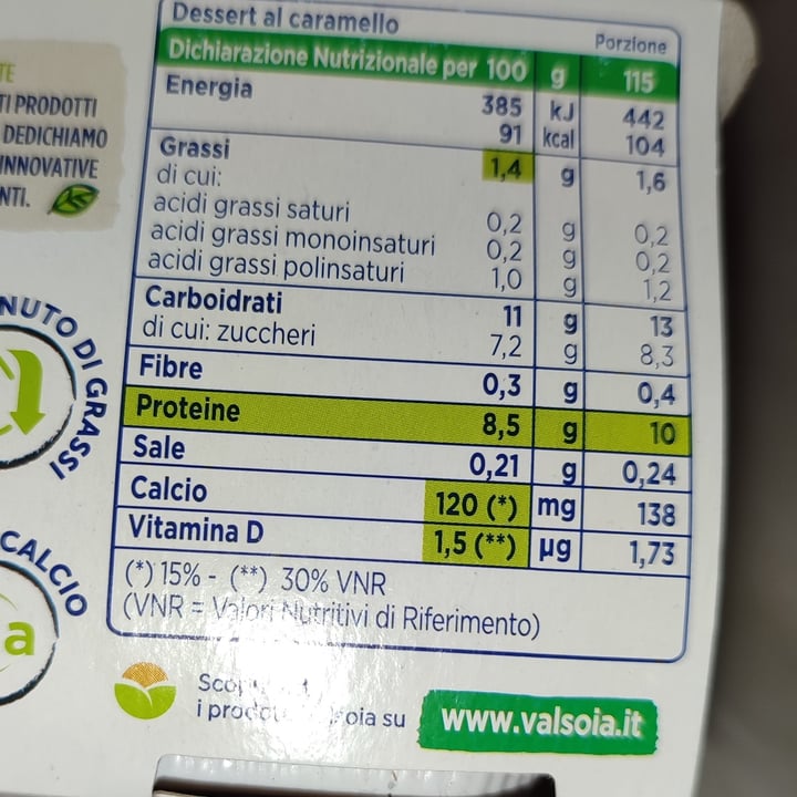 photo of Valsoia Dessert al Caramello shared by @marty3110 on  12 May 2025 - review