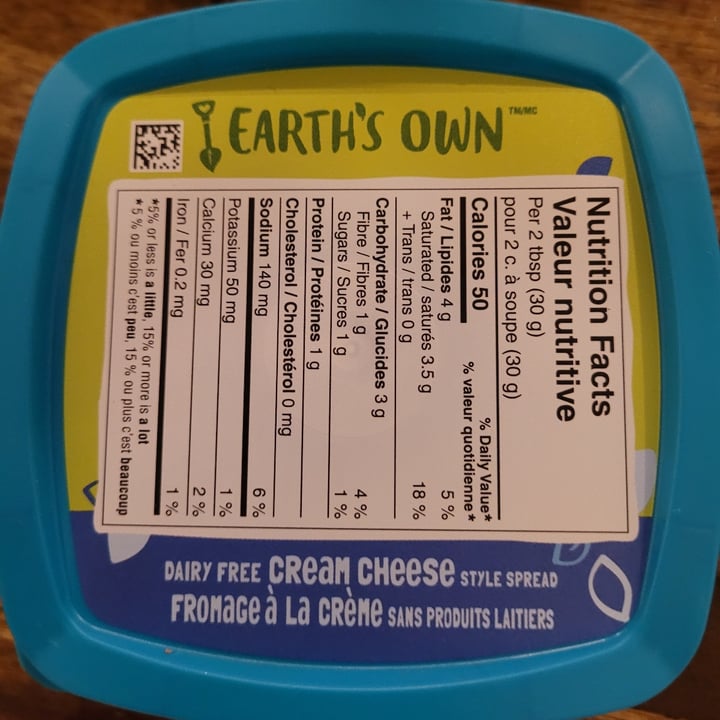 photo of Earth's Own Cream cheese shared by @canadianmishwah on  17 Nov 2023 - review