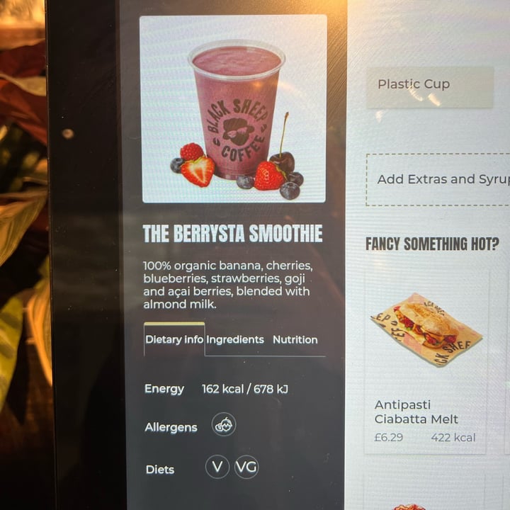 photo of Black Sheep Coffee The Berrysta Smoothie shared by @oceancall on  09 Mar 2024 - review