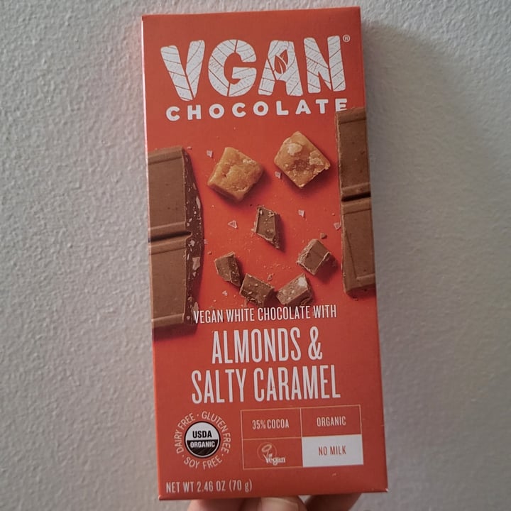 photo of Vganchoice VGAN Chocolate Almonds And Salty Caramel shared by @socalvegan on  04 Dec 2023 - review